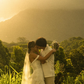 Pretty Sheath Off the Shoulder Layered White Chiffon Wedding Dress SH5264
