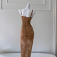 Sexy Brown Sheath One Shoulder Lace Prom Dress Birthday Dress SH4510