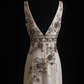 Vintage A Line V Neck Exquisite Beaded Chiffon Prom Dress Wedding Guest Dress SH5336