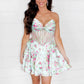 Gorgeous A Line Spaghetti Straps Light Green Short Homecoming Dress with Ruffles SH7752
