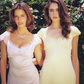Gentle Yellow A Line Puff Lace Satin Long Prom Dress Party Dress Date Dress SH4004