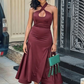 Simple Green Prom Dress Wedding Guest Dresses SH504