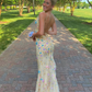 Yellow Mermaid Long Prom Dress SH933
