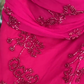 Vintage Charming Hot Pink Beaded Chiffon Long Prom Dress Party Dress SH4884