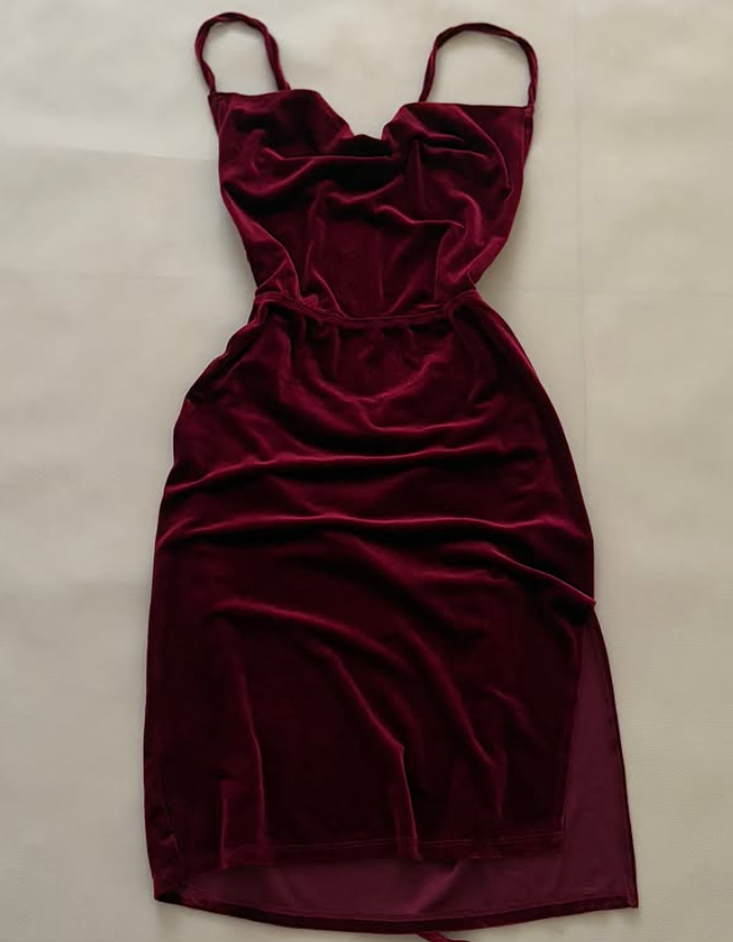 Sexy Burgundy Sheath Halter Velvet Backless Short Prom Dress Homecoming Dress SH9079