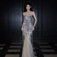 Exquisite Silver Sequin Beaded Mermaid Sweetheart Neck Long Date Dress Evening Dress Prom Dress SH3443