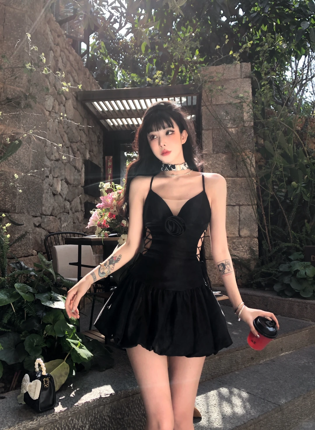 Sexy Black A Line Spaghetti Strap Satin Short Homecoming Dress Outfits SH5833