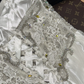 Classy A Line Sweetheart Neck Pearl Beaded Lace Tulle Satin Prom Dress Evening Dress SH3103