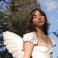 Cute A Line Puff Sleeve Tulle Satin Homecoming Dress Outfits SH3910