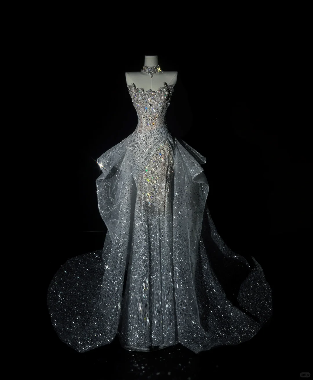 Shiny Ball Gown Sweetheart Neck Sequin Beaded Grey Tulle Prom Dress 18th Birthday Dress SH4923