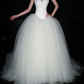 Cute Ball Gown Sweetheart Neck Lace Tulle Long Wedding Dress SH6624