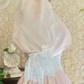Vintage A Line Sweetheart Neck Lace Light Pink Satin Long Prom Dress Evening Dress SH1885