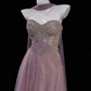 Purple A Line Sweetheart Neck Exquisite Beaded Tulle Long Prom Dress SH5001