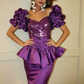 Unique Purple Short Prom Dress, Formal Evening Dress T1496