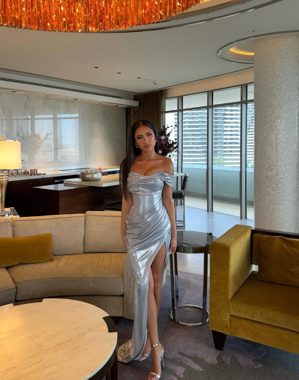 Elegant Sheath Off the Shoulder Satin Party Dress Evening Dress with Slit SH3225