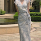 Fashion Sexy Bodycon Chiffon Midi Prom Dress  SH1259