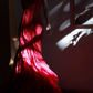 Stunning Burgundy Mermaid Spaghetti Strap Layered Chiffon Prom Dress Party Dress Date Dresses SH4159