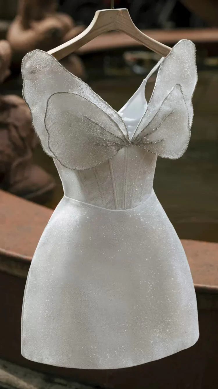 Unique Princess Spaghetti Straps Homecoming Dress,Elegant Prom Dress SH598