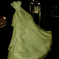 Blue Princess A Line Sweetheart Neck Beaded Layered Organza Prom Dress Wedding Guest Dress SH4538