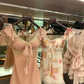 Summer Print Floral A Line Chiffon Short Prom Dress Homecoming Dress SH7176