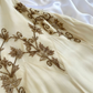 Vintage Light Yellow A Line Straps Beaded Chiffon Short Homecoming Dress Outfits SH5459