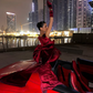 Burgundy Bow Sheath Round Neck Velvet Mini Homecoming Dress Birthday Dress SH4269