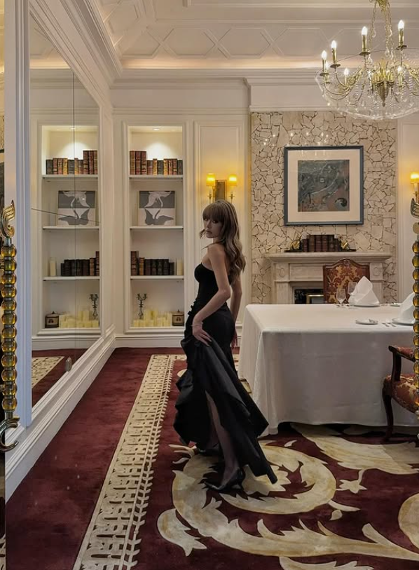 Sexy Black Mermaid Strapless Ruffle Satin Prom Dress with Slit SH5225