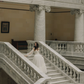 Ethereal A Line Long Sleeve Tulle Long Train Wedding Dress SH7127