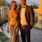 Sexy Mermaid Spaghetti Strap Two Piece Lace Satin Long Prom Dress Evening Dress SH2106