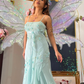 Baby Blue A Line Straps Exquisite Beaded Chiffon Prom Dress Graduation Prom Dress SH5488