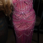 Dazzling Sheath Sweetheart Neck Pink Beaded Tulle Prom Dress Evening Dress SH6273