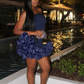 Hot Pink Sheath Satin Strapless Short Homecoming Dress Party Dress  SH1497
