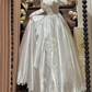 Elegant Retro Ball Gown Long Sleeve Lace Appliques Satin Wedding Dress Prom Dress SH5884