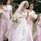 High Neck Blush Pink Mermaid Bridesmaid Dress SH6555
