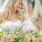 High Neck Pink Tiered Chiffon Long Bridesmaid Dress SH6561