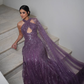 Stunning Purple A Line Halter Sequin Tulle Prom Dress Evening Dress SH6530