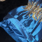 Royal Blue A Line Sweetheart Neck Sequin Beaded Satin Short Homecoming Dress SH3145