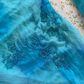 Vintage Blue Ombre Beaded Chiffon Short Prom Dress Homecoming Dress SH7418