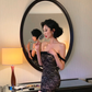 Black Sexy Sheath Off the Shoulder Lace Mini Homecoming Dress Cocktail Dress SH4349