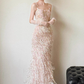 Exquisite Sheath Spaghetti Strap Beaded Tulle Prom Dress Evening Dress Party Dress SH4091