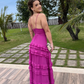 New Purple V-Neck Prom Dress, Graduation Party Dresses SH630