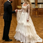 Stunning Ball Gown Corset  Lace Layered Tulle Long Wedding Dress SH7075