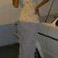 Elegant V Neck White Long Prom Dresses Ruffle Evening Gown SH671