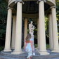 Unique Pleated Sheath V Neck White Satin Short Prom Dress Homecoming Dress SH6388