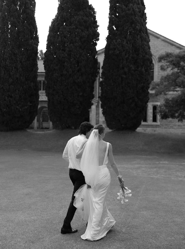 Backless Simple A Line White Satin Long Sweep Wedding Dress SH5216