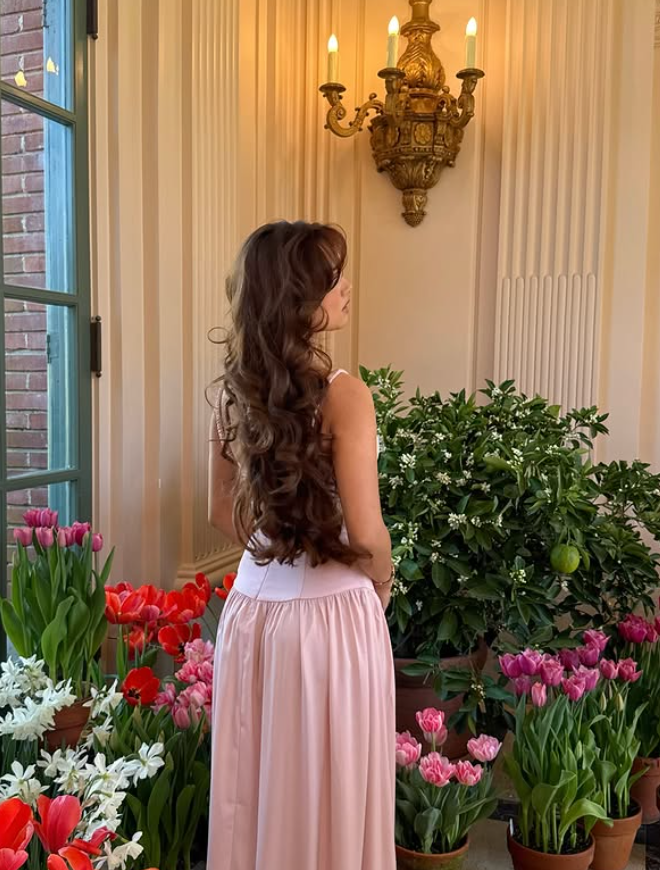 Pink Simple A Line Spaghetti Strap Satin Long Prom Dress 18th Birthday Dress SH4513