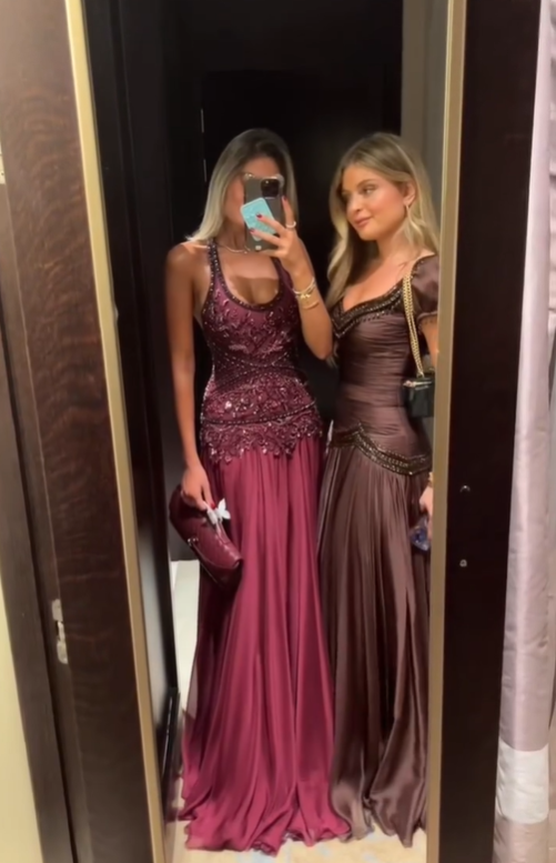 Dark Brown A Line Short Sleeve Beaded Chiffon Long Prom Dress Evening Dress SH4623