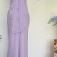 Vintage Purple Simple Mermaid Spaghetti Strap Chiffon Prom Dress Outfits SH4956
