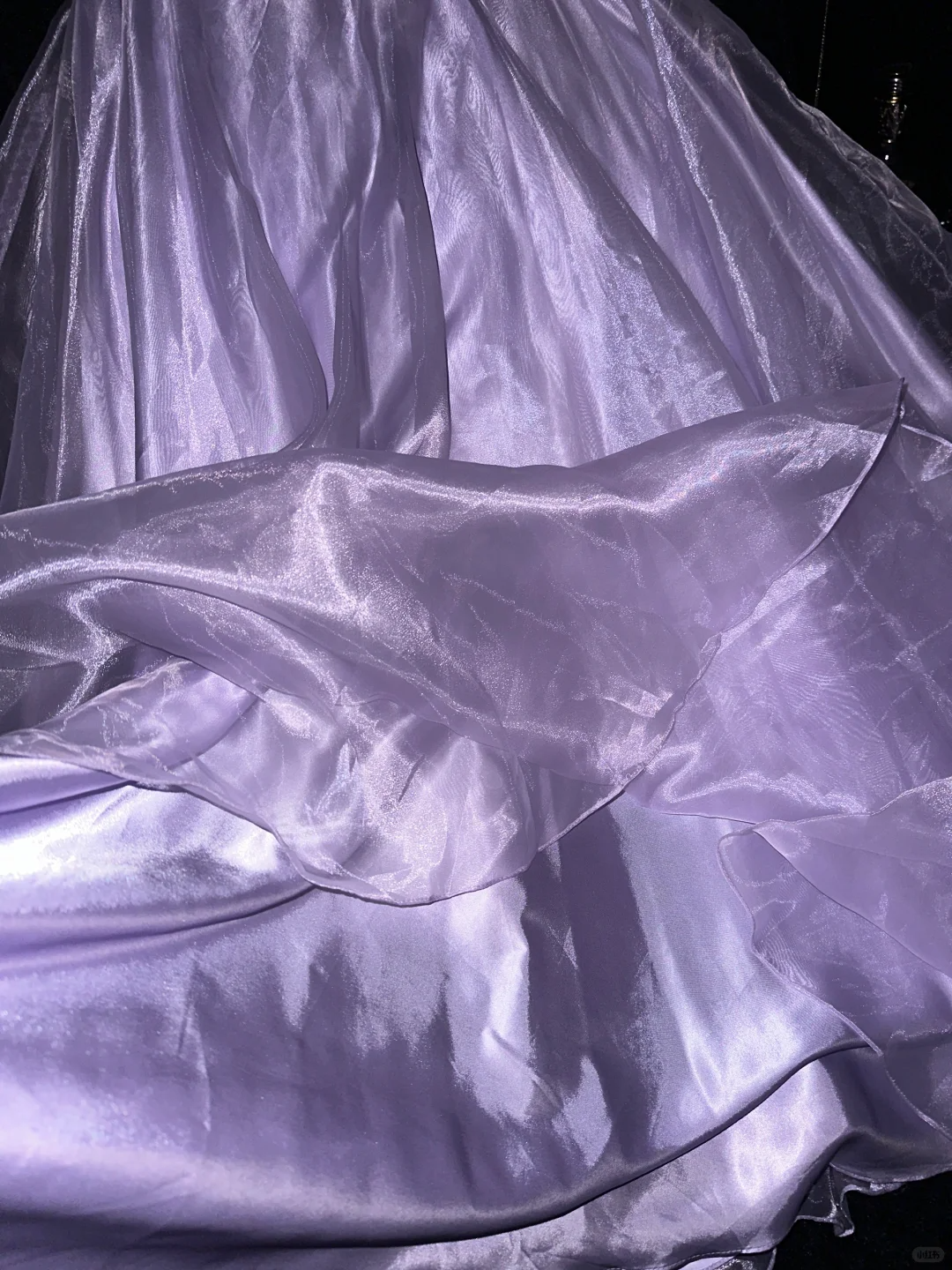 Purple GLamorous Ball Gown Straps Embroidery Organza Prom Dress SH5482