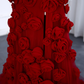 Stunning A Line Sweetheart Neck 3D Flower Burgundy Prom Dress Evening Dress SH2369